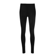 Sorte Højtaljede Elastiske Leggings