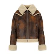 Faux Shearling Brun Jakke