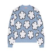 Blå Boke Flower Sweater