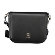 Sort dame crossbody taske med justerbar rem