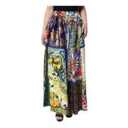 Sicily Patchwork Maxi Nederdel Lynlås Lukning