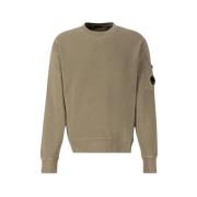 Diagonal Fleece Crewneck Sweatshirt - Grøn