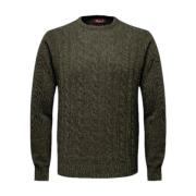 Cable Crewneck Strik Sweater