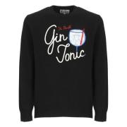 Blå Uldblandings Crewneck Sweater