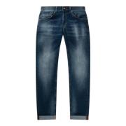 Slim Fit Mørkeblå Denim