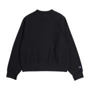 Klassisk Sort Crewneck Sweatshirt