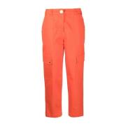 Cargo Pant i Hvid Bomuld Elastan