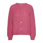 Blød Pink Alpaka Cardigan