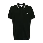 Grøn Polo Skjorte med Logo Print