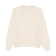 Paillet Sweater Creme Strik Design