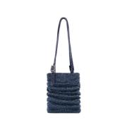 Lollo La Grande Skuldertaske i Boyfriend Denim