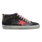 Sort Rød Mid Star Sneakers