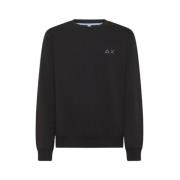 Bomuld Crewneck Sweatshirt med Broderet Logo