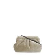 Velvet Skuldertaske i Beige