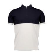 Zip SS Polo Shirt Navy Blue