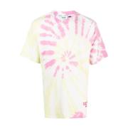 Pink T-shirt med Glitter Logo Print