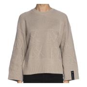 Pullover-sweater med monogramlogo