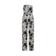 Stilfuld Palm Tie Jumpsuit til Kvinder