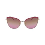 Gylden Metal Solbriller Pink Gradient