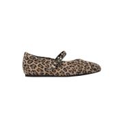 Leopard Print Ballerina Sko Larasw Model