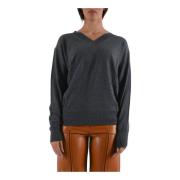 Uld V-hals Langærmet Sweater