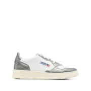 White Steel Medalist Low Sneakers