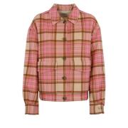 Pink Tartan Overshirt Jacket