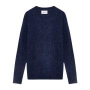 Merino Uld Navy Blue Sweater