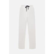 Beige Joggingbukser Piquet Bomuld