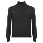 Uld Turtleneck Sweater Mørkegrå