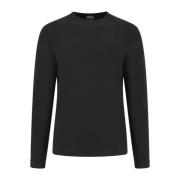 Eco-Viskose Crew-Neck Langærmet T-Shirt