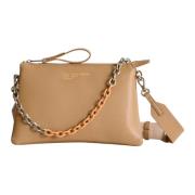 Taupe Skuldertaske Chic Stil