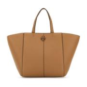 Stilfuld Camel Leather Carryall Håndtaske