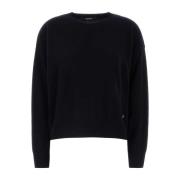 Midnight Blue Wool Blend Sweater