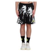 Tropiske Palme Print Shorts