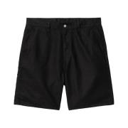 Afslappet pasform bomuld linned shorts