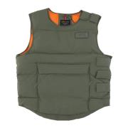 Grøn Beskytter Puffer Vest Jakke