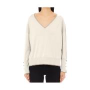 Hvid Sweater Elegant og alsidig