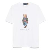 Broderet 'Polo Bear' Bomuld T-shirt