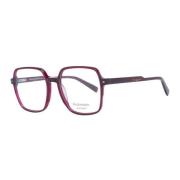 Burgundy Square Acetate Optiske Rammer