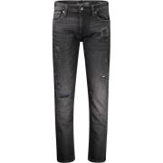 Sort Bomuld Slim Jeans & Bukser