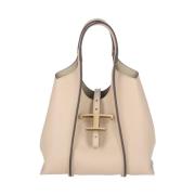 Beige Tote Taske