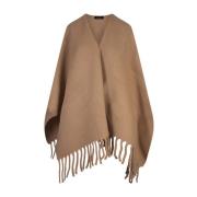 Brun Kameluld Frynset Cape