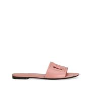 Rosa læder slide sandaler DG Millennials