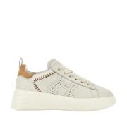 Beige Sneakers med perforeret side H