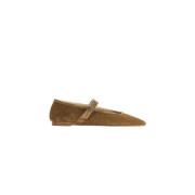 Taupe Ballerina med Strop