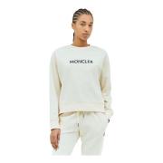 Bomuld Jersey Logo Broderi Sweatshirt