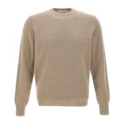 Herre Uld Cashmere Sweater Beige