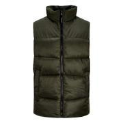 Militærgrøn Puffer Vest