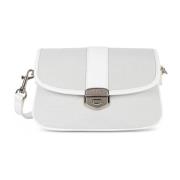 Canvas Fia Flap Crossbody Taske Hvid